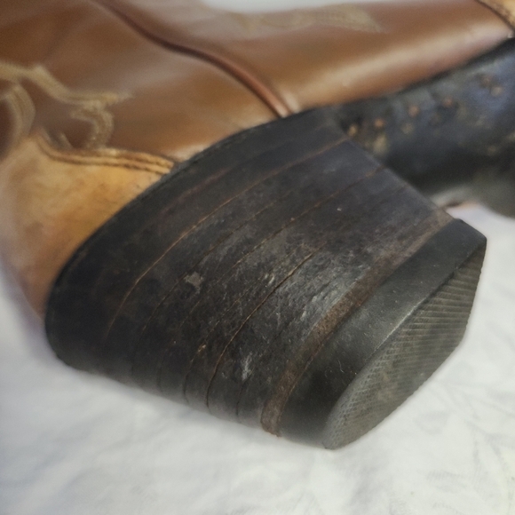 60s Ostrich Leather Western Cowboy Boots - Picture 16 of 16